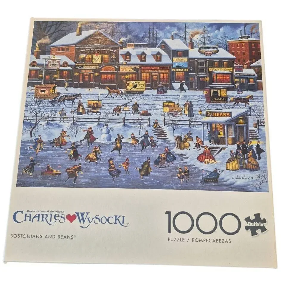 Buffalo Games Charles Wysocki Bostonians & Beans 1000 pc Jigsaw Puzzle